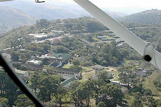 Ariel view of hospital