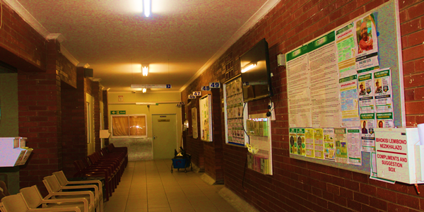 Paediatric department waiting area