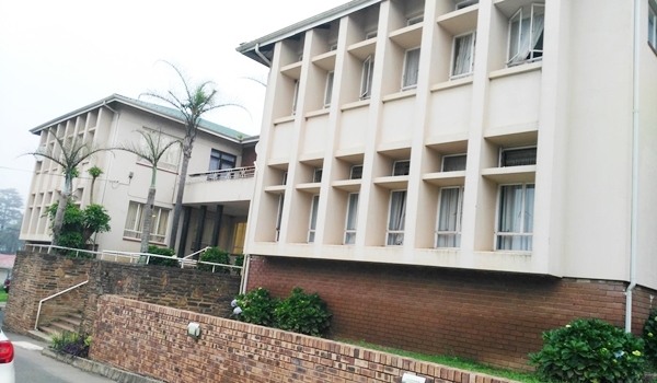 Main entrance to hospital boardrooms