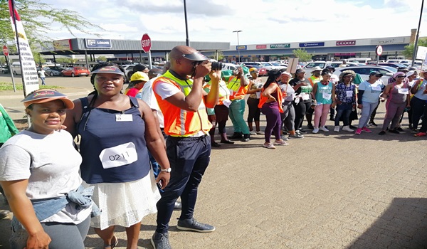 Healthy lifestyle walk in Jozini