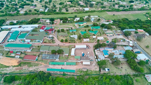 Aerial view of Mseleni hospital