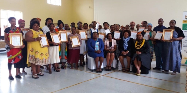 Adult Education and Training (AET) certificate ceremony  held in October 2016.